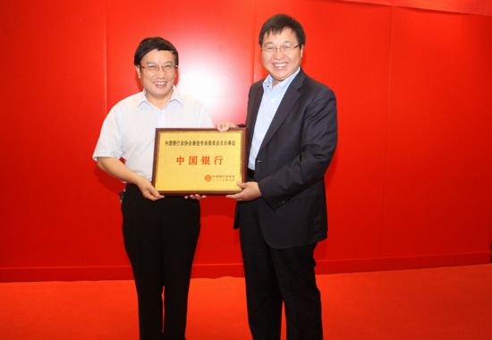 4.中国银行业协会杨再平专职副会长颁发最佳专业委员会主任单位奖.JPG